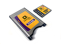 Переходник Lexar CF Card to PCMCIA PC CARD Adapter CFAD-231 - Compact Flash to PCMCIA + CF Card 128MB (Б\У)