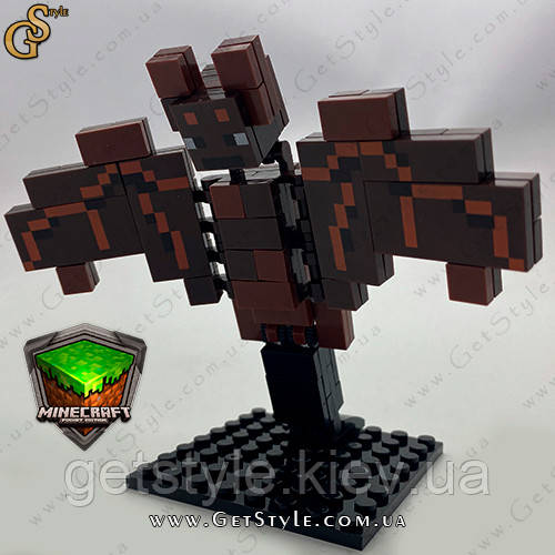 Конструктор фігурка Кажан Майнкрафт Bat Minecraft 12 см