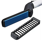Випрямляч для бороди та волосся Beard Straightener / Чоловічий стайлер для волосся та бороди / Утюжок-гребінець, фото 4
