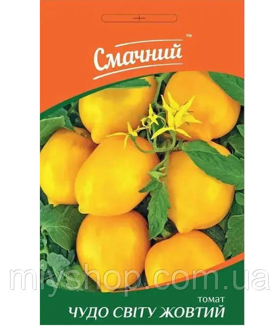 Томат високорослий Чудо світу жовтий 0,2гр Смачний, фото 1
