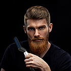 Випрямляч для бороди та волосся Beard Straightener / Чоловічий стайлер для волосся та бороди / Утюжок-гребінець, фото 2