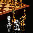 Шахи Royal Chess 30 х 30 см, з дерев'яною шаховою дошкою та металевими шахами, фото 7