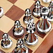 Шахи Royal Chess 30 х 30 см, з дерев'яною шаховою дошкою та металевими шахами, фото 8