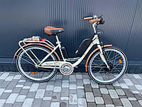 Електровелосипед міський бежевий 17" 500 W 10ah 48V Panasonic