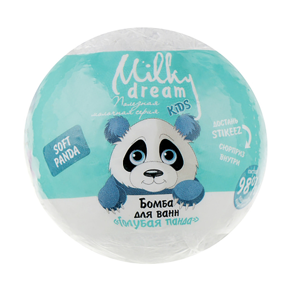 Бомбочка для ванни "Блакитна панда" Milky Dream Kids 100 г (4820205301711)