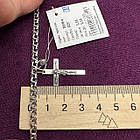 Комплект срібний чорнений ланцюжок з натільнім хрестиком 925 проба, фото 9