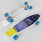 Скейт Пенні борд S 29855 (8) Best Board, 1 ВИД В ЯЩИКУ, колеса PU світяться, d = 4.5 см, дошка = 55 см [Склад зберігання: Одеса