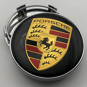 Ковпачок Porsche 60 мм 56 мм чорні