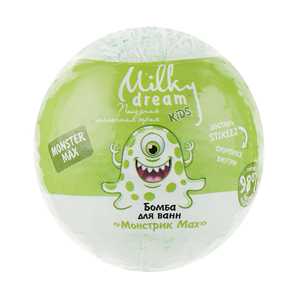 Бомбочка для ванни "Монстрік Мах" Milky Dream Kids 100 г (4820205301728)