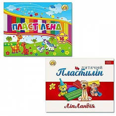 Пластилін 16 кольорів Пластилін для ліплення 320 г. ТМ Тетрада No461372/461339