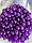 Намистини "Бите скло № 2 " 10 мм , темно фіолетові 500 грам, фото 2