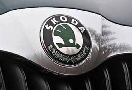 Skoda Шкода Емблема на капот/кришку багажника діаметром 90мм/80мм