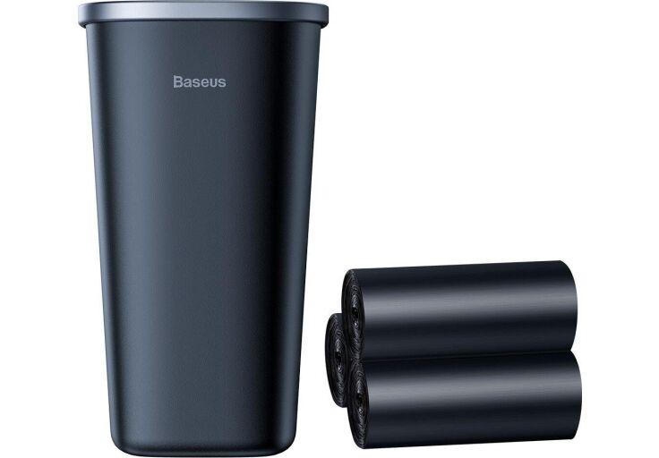 Контейнер бак урна для сміття для авто Baseus Dust-free Vehicle-mounted Trash Can Black (CRLJT-A01), фото 1