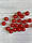 Намистини "Бите скло № 2 " 10 мм , червоні 500 грам, фото 4