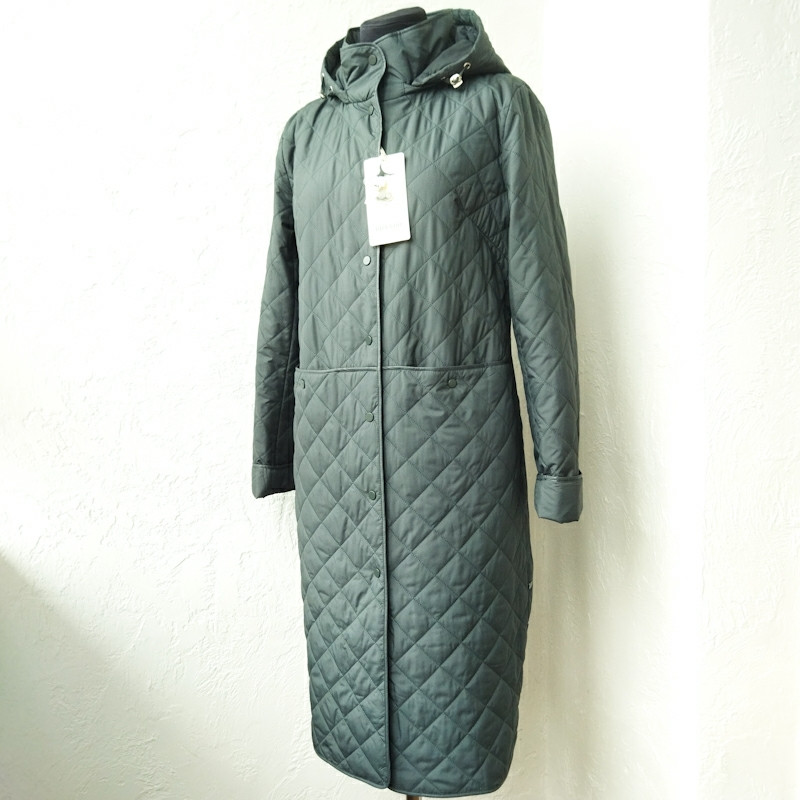 Жіноче демісезонне стьобане пальто, куртка Button 46 р. L