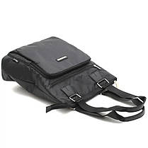 Сумка жіноча тканинна на плече чорна під документи формату А4 модна для роботи навчання прогулянок Dolly 482, фото 3