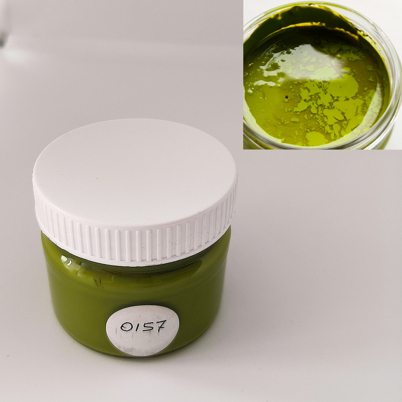 Профессиональная гуашевая  краска Тесс 65 мл "Зеленая светлая" 157