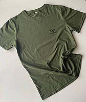 Мужская футболка Adidas хлопковая, спортивная, легкая футболка из натуральной ткани
