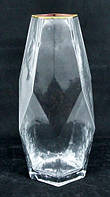 Ваза скляна "Прозорий кристал", D1-7,5 см, H - 28,5 см, O8030-185 Арт.40440 Olens