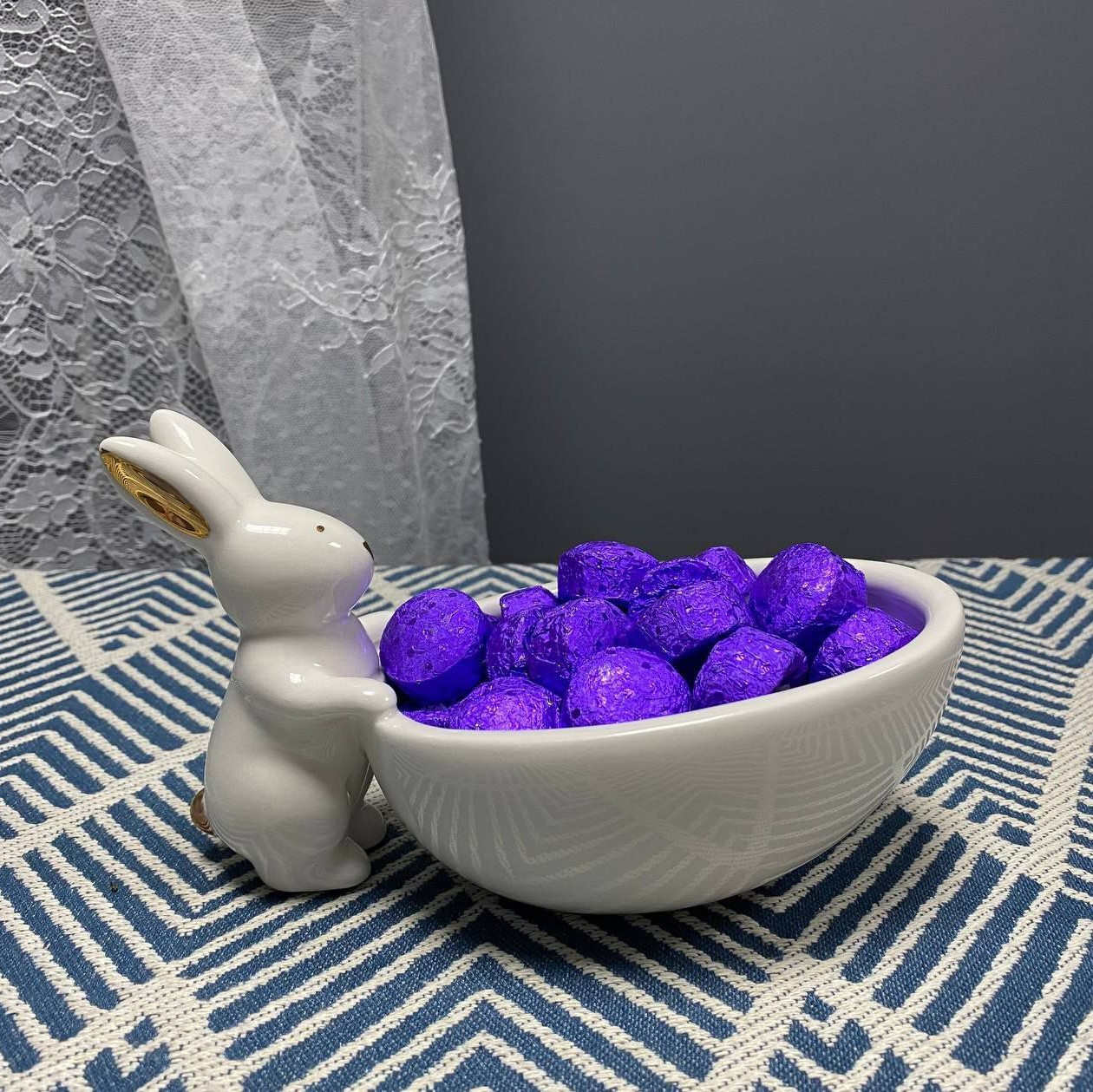 Підставка-піала "Білий заєць,  DL21012652 Арт.40439 Olens