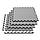 Мат-пазл (ластівчин хвіст) Springos Mat Puzzle EVA 120 x 120 x 2 cм FM0009 Black/Grey, фото 8