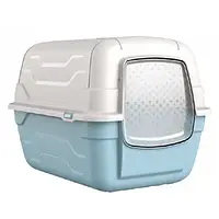 Закритий туалет Georplast RotoToilet для кішок, з фільтром і лопаткою, 52×40×40 см