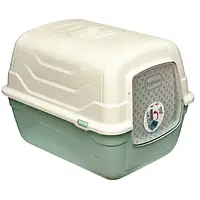 Закритий туалет Georplast RotoToilet для кішок, з фільтром і лопаткою, 52×40×40 см