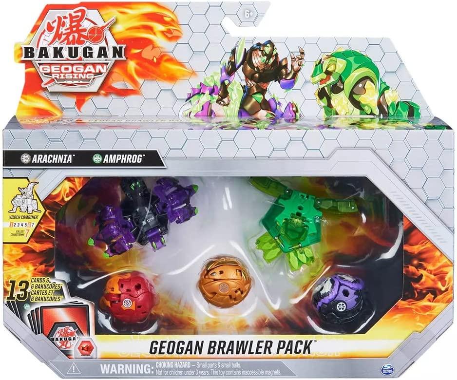 Набір Bakugan Geogan Brawler - Arachnia & Amphrog Серія Геоган Бакуган 5шт