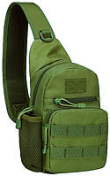 Тактическая армейская мужская сумка-слинг Nobrand 5904555954359 Хаки