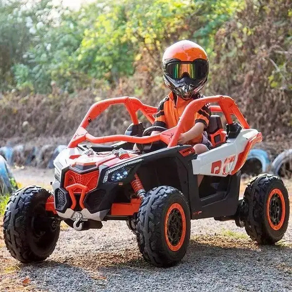 Дитячий двомісний електромобіль Баггі Can-AM Maverick (помаранчевий колір), фото 1