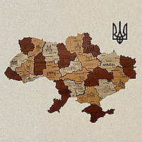 Многослойная карта Украины 150х100 "Калина"