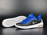Чоловічі кросівки Nike Air Max 98 шкіряні сіточка стильні молодіжні чорні сині, фото 7