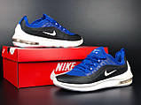 Чоловічі кросівки Nike Air Max 98 шкіряні сіточка стильні молодіжні чорні сині, фото 5