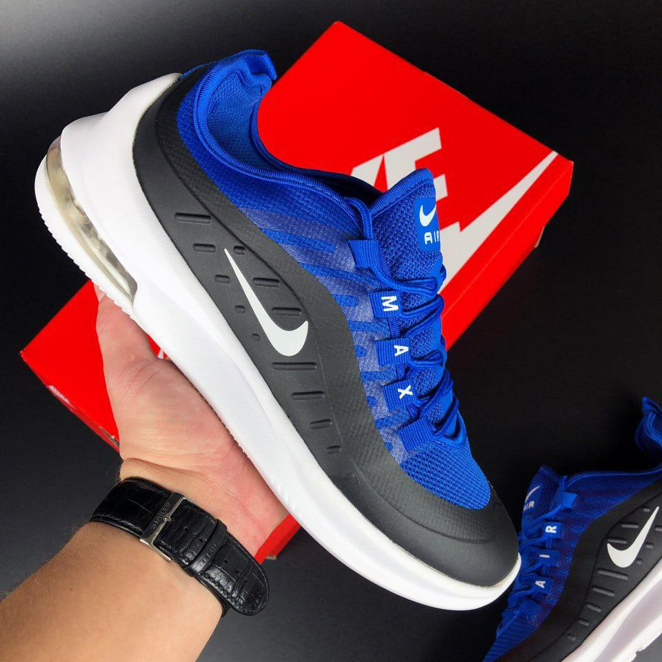Чоловічі кросівки Nike Air Max 98 шкіряні сіточка стильні молодіжні чорні сині