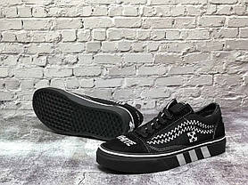 Кеди низькі Off-White x Vans Old Skool Black, фото 4