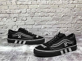 Кеди низькі Off-White x Vans Old Skool Black, фото 5