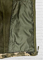 Водозахисна Тактична Куртка на Флісі (48-58р) Софтшел для військових Демісезон Піксель, фото 3