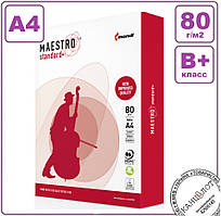 Папір офісний MAESTRO Standard +, 80г/м2, формат А4, клас "В+".
