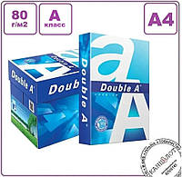 Бумага офисная "DOUBLE - A", А4, 80г/м2, 500л., класс - "А".