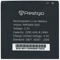 Аккумулятор акб батарея Prestigio MultiPhone PAP5000 Duo 2200 mAh