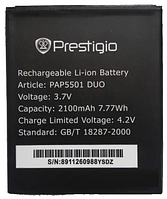 Аккумулятор акб батарея Prestigio MultiPhone PAP5501 Duo 2100 mAh