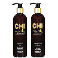 НАБІР CHI ARGAN OIL ШАМПУНЬ + КОНДИЦІОНЕР 739 МЛ