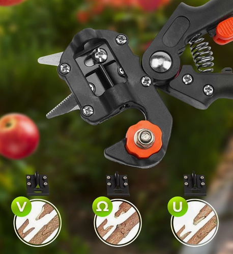 Купить Профессиональный прививочный секатор с 3 ножами для прививки ...