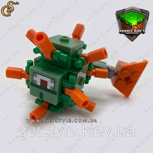 Конструктор фігурка Страж Майнкрафт Guardian Minecraft 9 см
