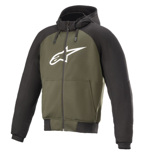 МОТОКУРТКА-СВІТШОТ ТЕКСТИЛЬНА ALPINESTARS CHROME BLACK/FOREST