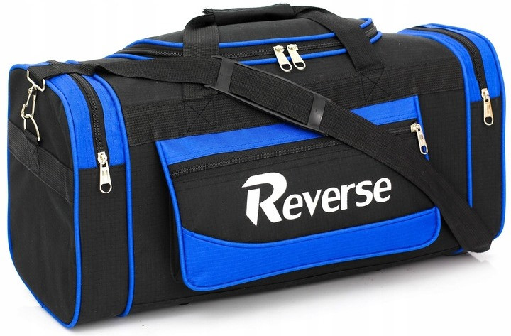Дорожня Сумка mebelime 58L Reverse чорна із синім