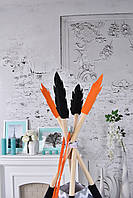 Палатка вігвам дитяча "Звірі" повний комплект 110х110х180см сіро-помаранчева, фото 8