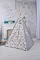 Вігвам для хлопчика "Ретро-машинки" дитячий намет повний комплект, фото 4