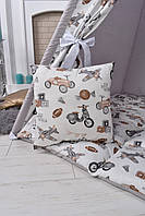 Вігвам для хлопчика "Ретро-машинки" дитячий намет повний комплект, фото 6