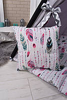 Вігвам дитячий з пір'ям повний комплект, фото 5